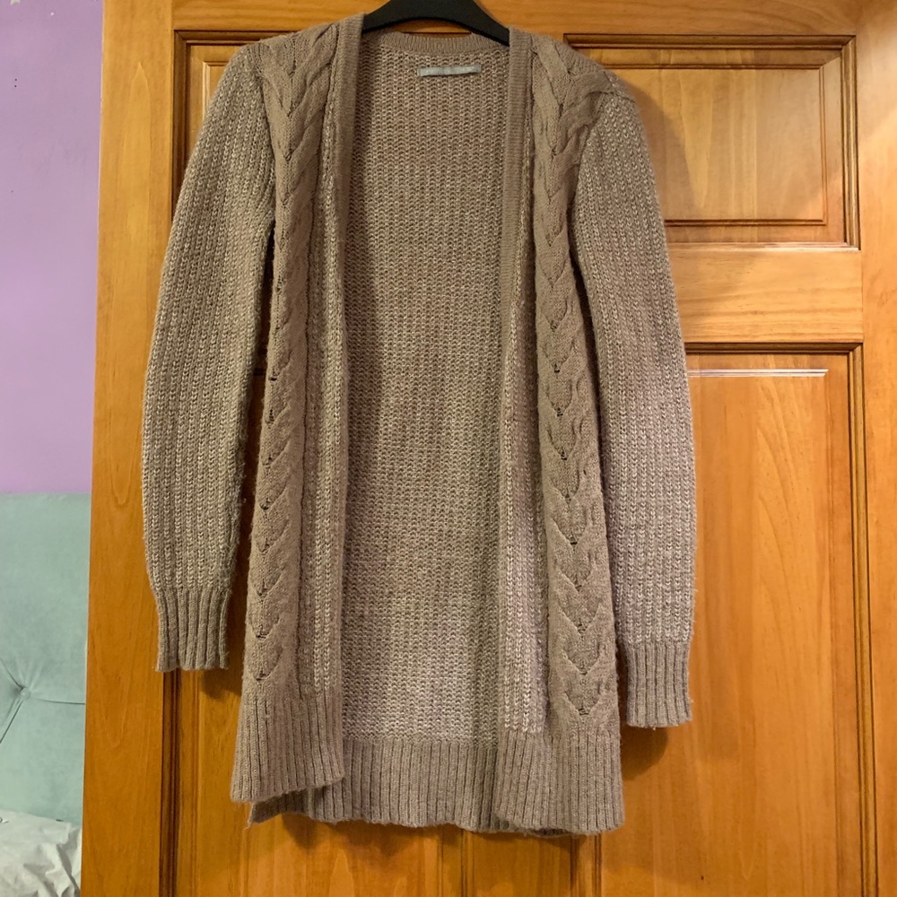 Tan cardigan